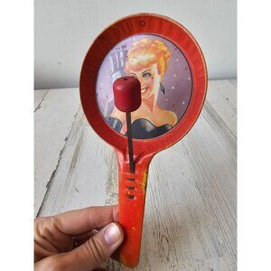 T cohn vintage noise maker metal lady top hat evening toy